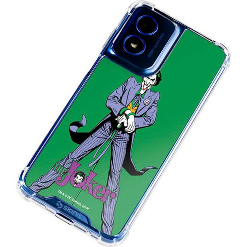 DC Comics The Joker Classic Art Pose Moto G 5G (2024) Clear Case